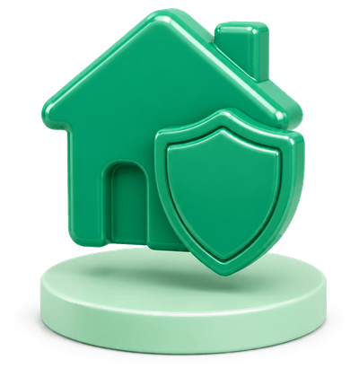 3D CGI Protected home structure free of outstanding liabilities